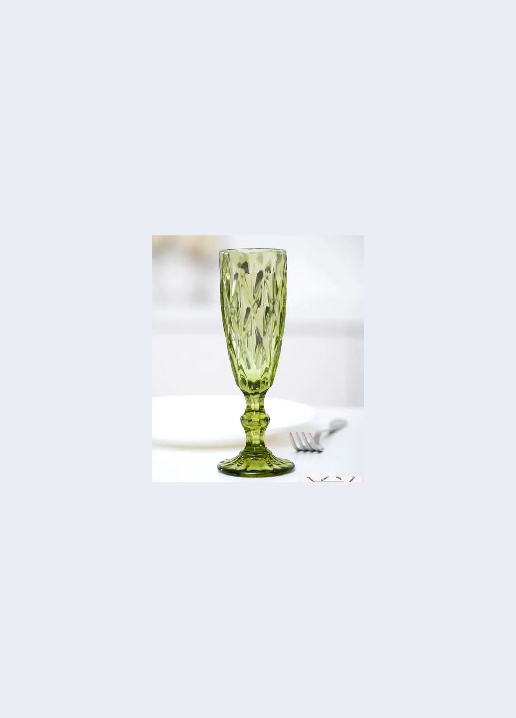 Келих для шампанського Смарагд зелений 01004 Olens (273219458)