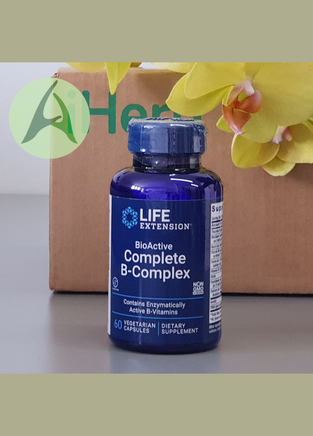 Комплекс биоактивных витаминов группы B, 60 капсул. Life Extension (314524150)