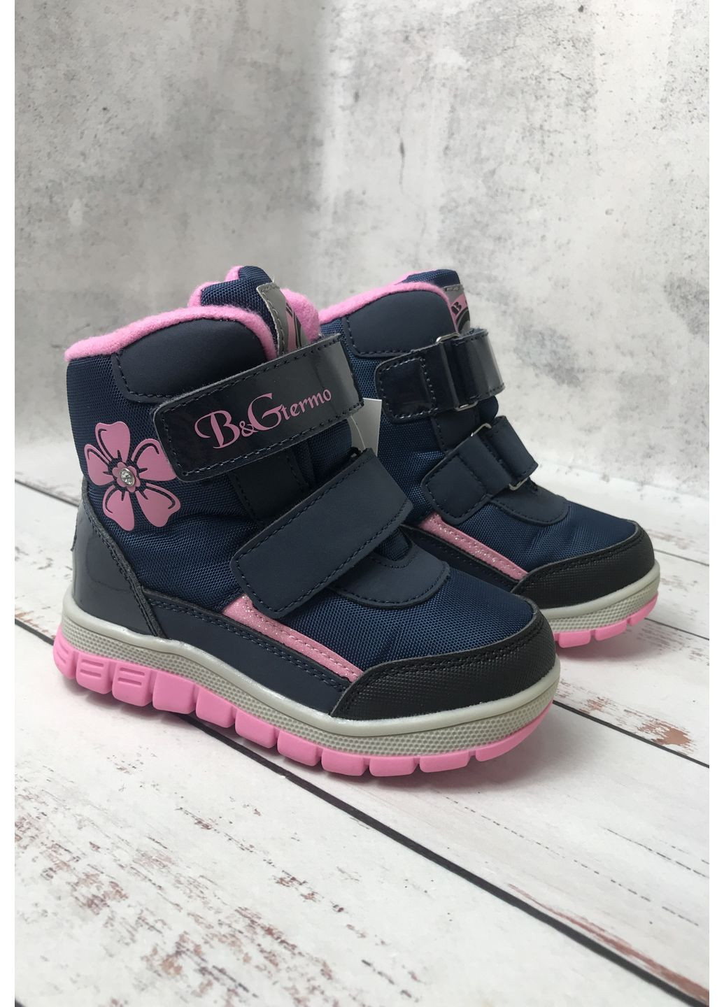 Темно-синие повседневные зимние термбрюшки детские на девочку termo темно-синий (496) BG