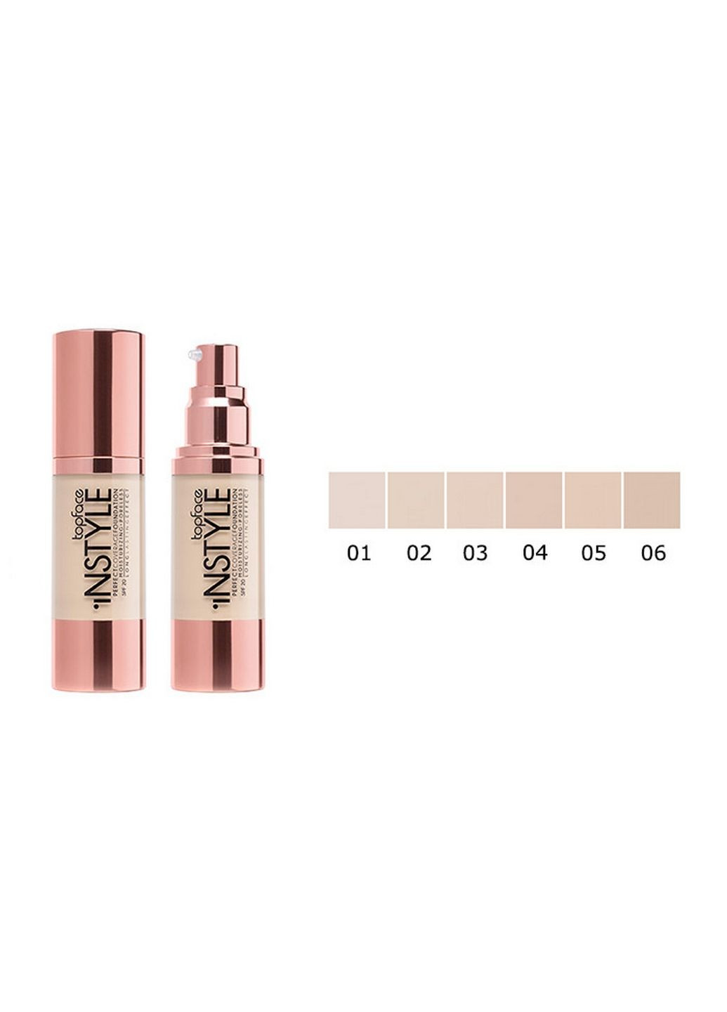 Основа тональная instyle perfect coverage spf20, № 05 sand beige TopFace (282587114)