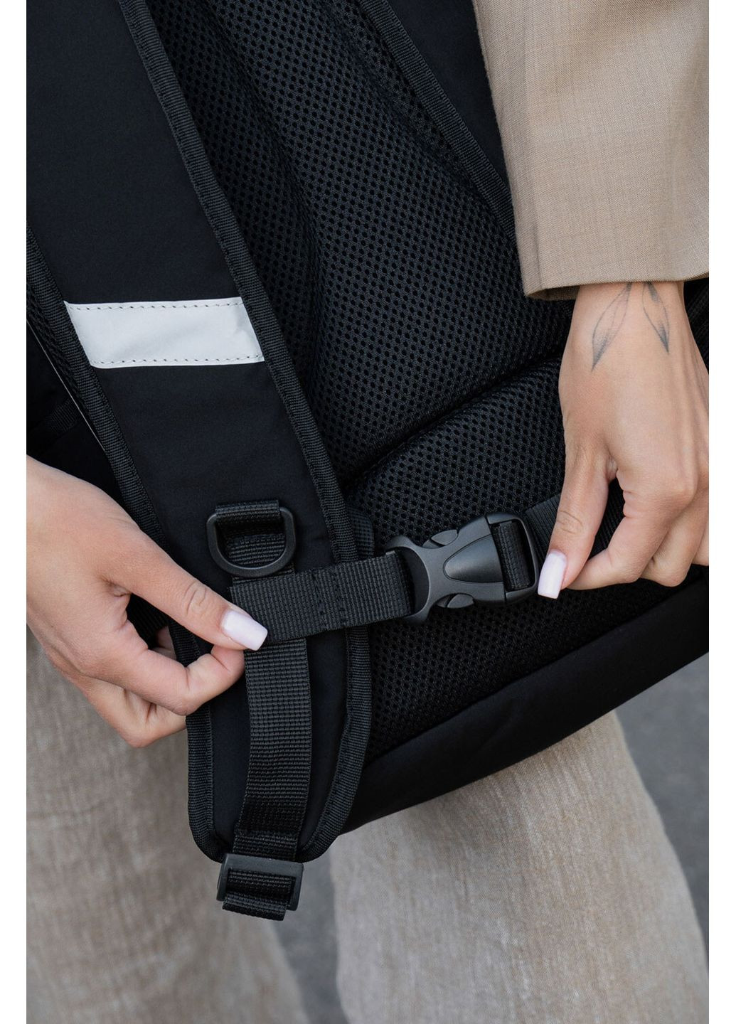 Женский Городской Молодежный Рюкзак ELIOT Нейлон Для Ноутбука Black Without (360642013)