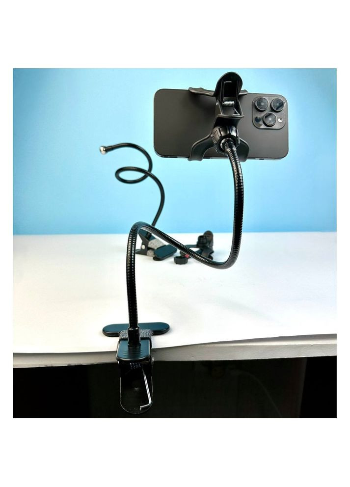 Гнучкий тримач для телефона Clip Stand LR 01 Metal (кріплення прищіпка) Zomei (369158184)