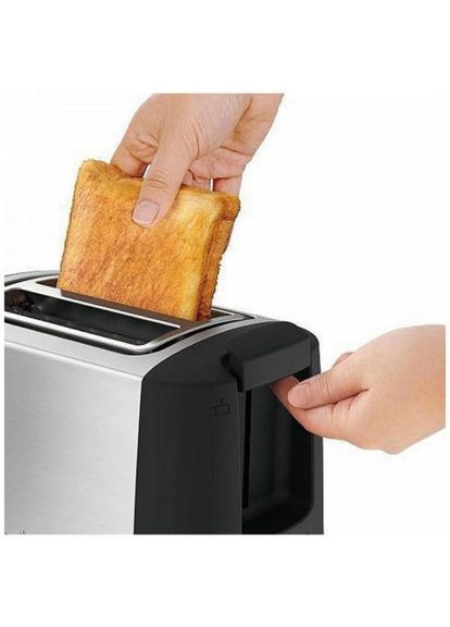 Тостер Confidence, 850Вт, пластик+метал, черный+нерж Tefal (315435550)