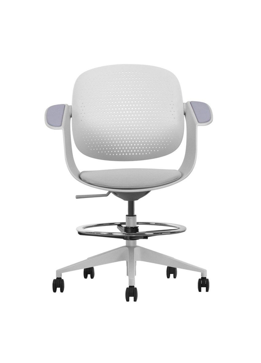 Крісло поворотне ARLEN сіре/сіра тканина/сірий каркас Intarsio (367253564)