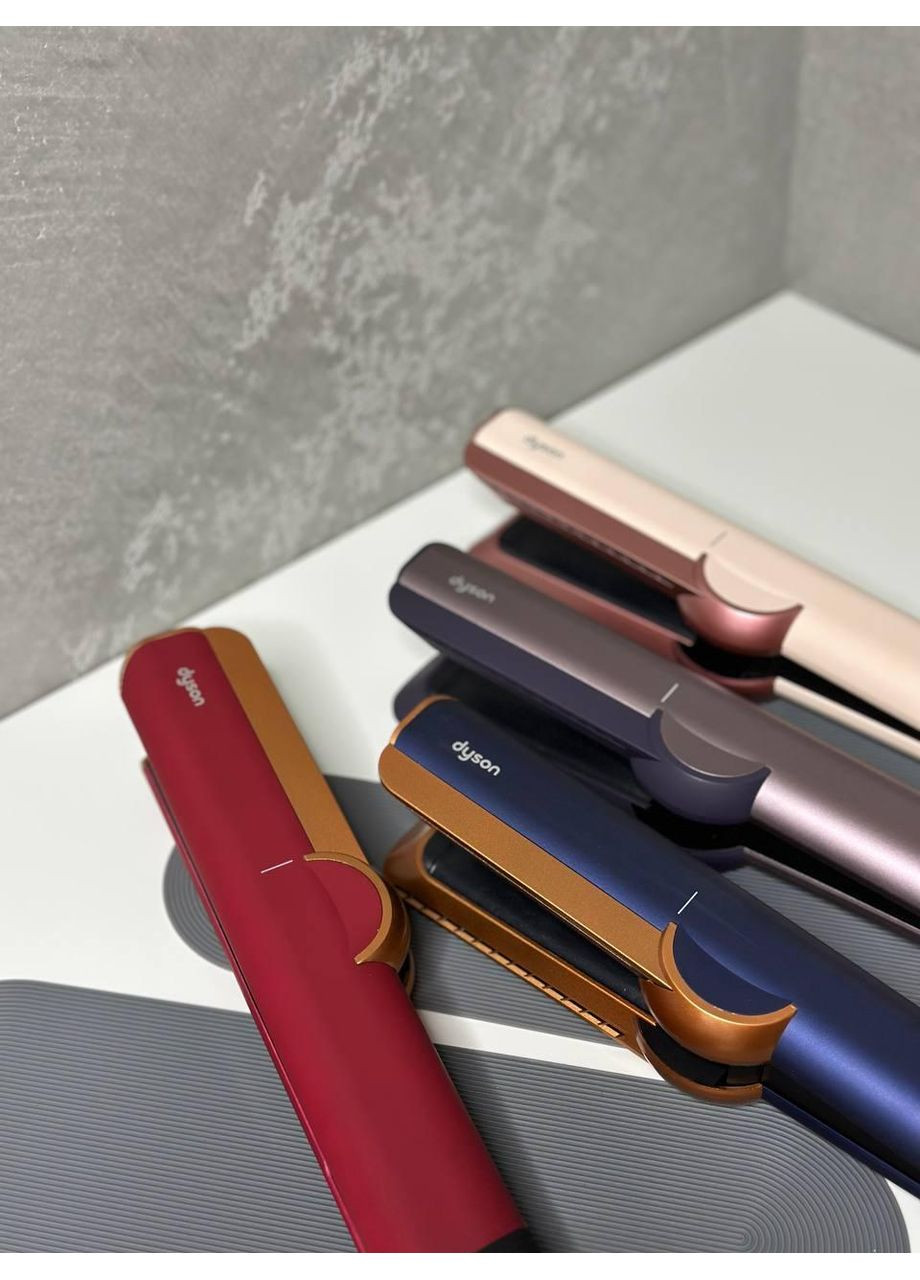 Выравниватель для волос Airstrait бордовый для сушки и выравнивания волос с ионизацией, premium copier, гарантия 12 мм Dyson (370639630)