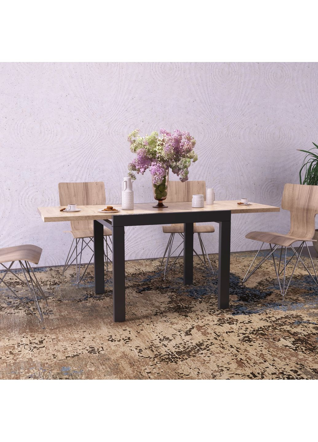 Стіл-трансформер Kors 680x760x890 Дуб експресів пісочний/Венге (TB17110000200) Art In Head (337309299)