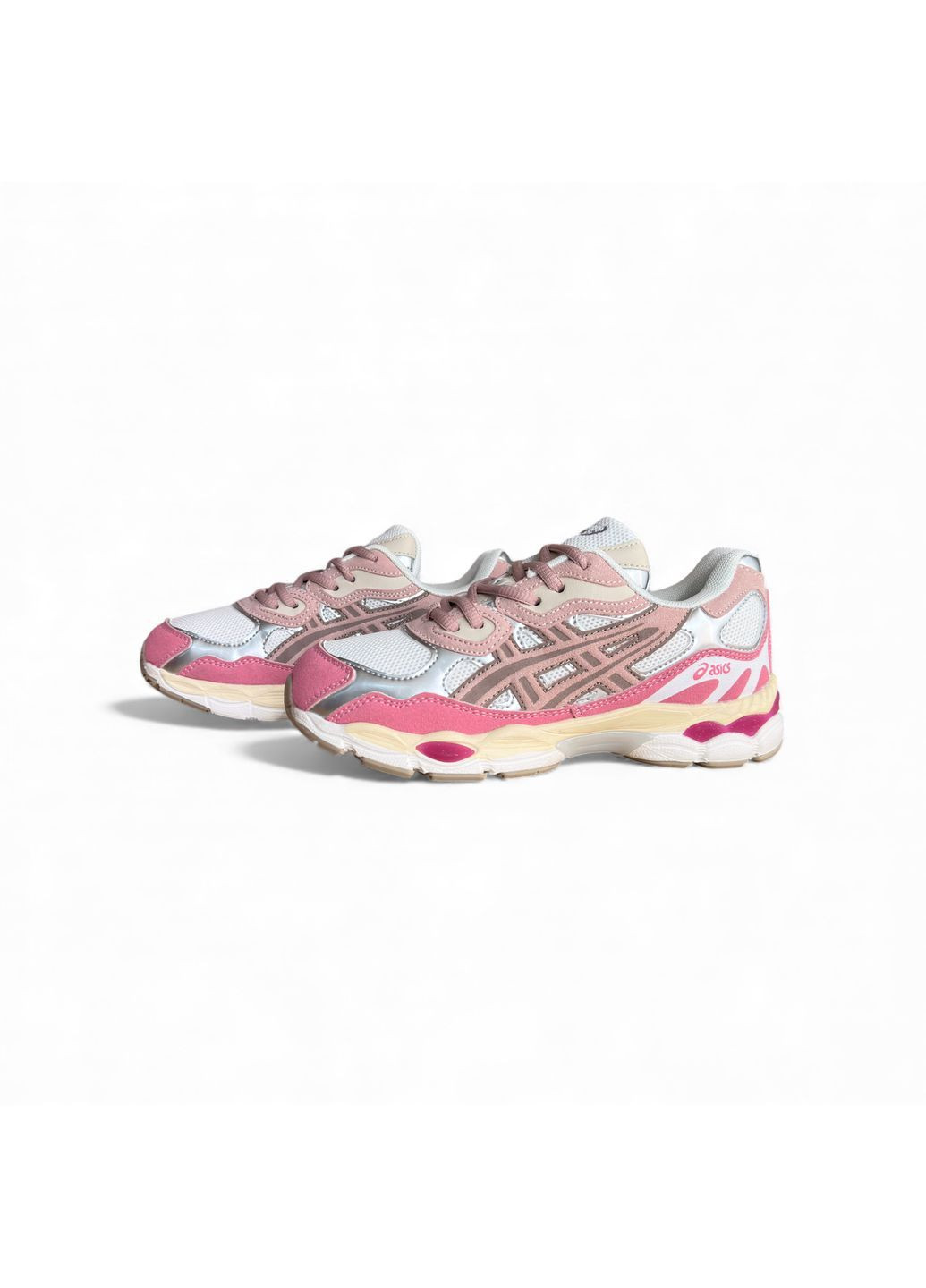 Жіночі кросівки Asics Pink Beige асікс No Brand Gel nyc рожеві демісезони (367179188)