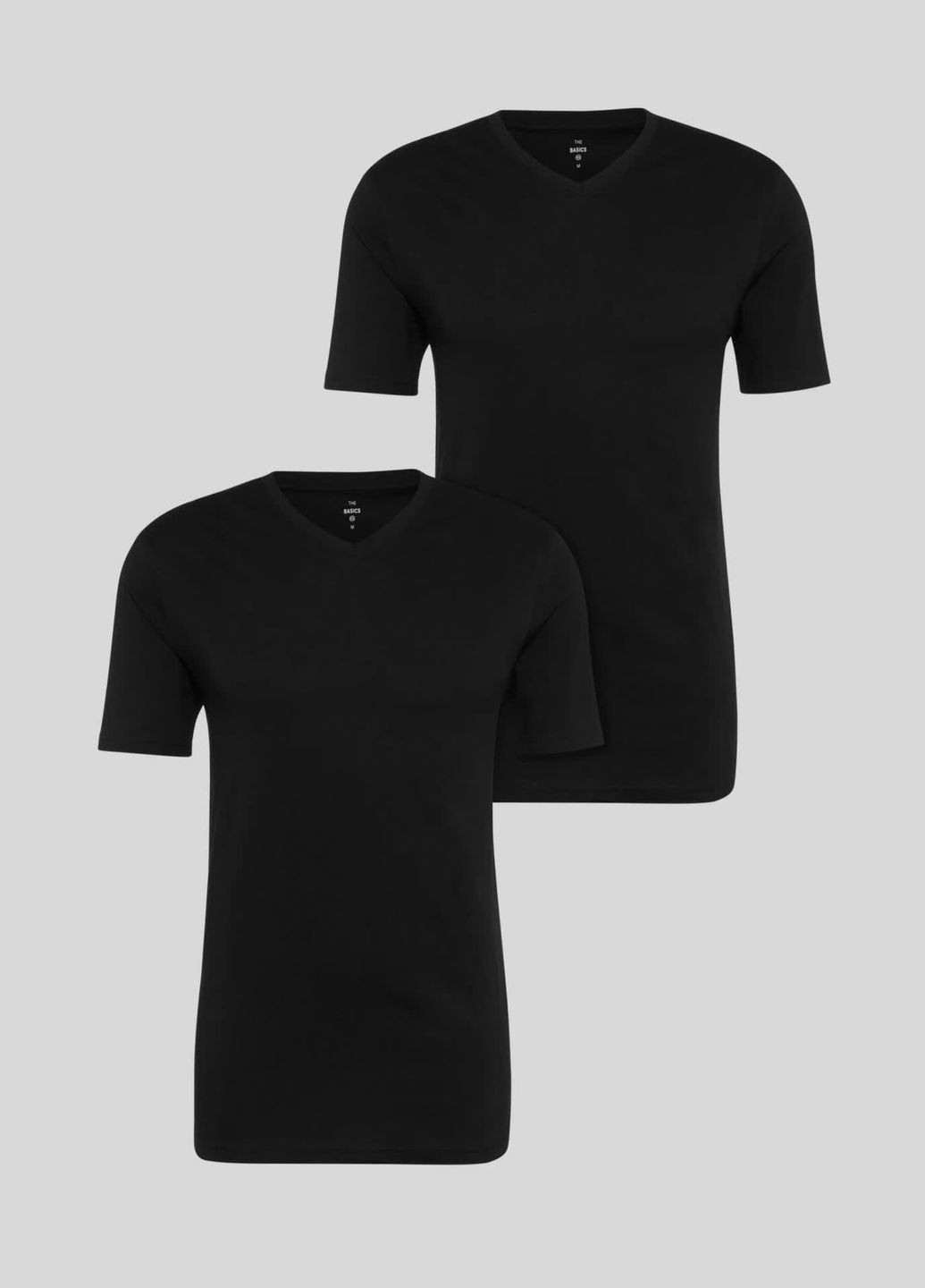 Черная комлект футболок из хлопка (2шт) C&A