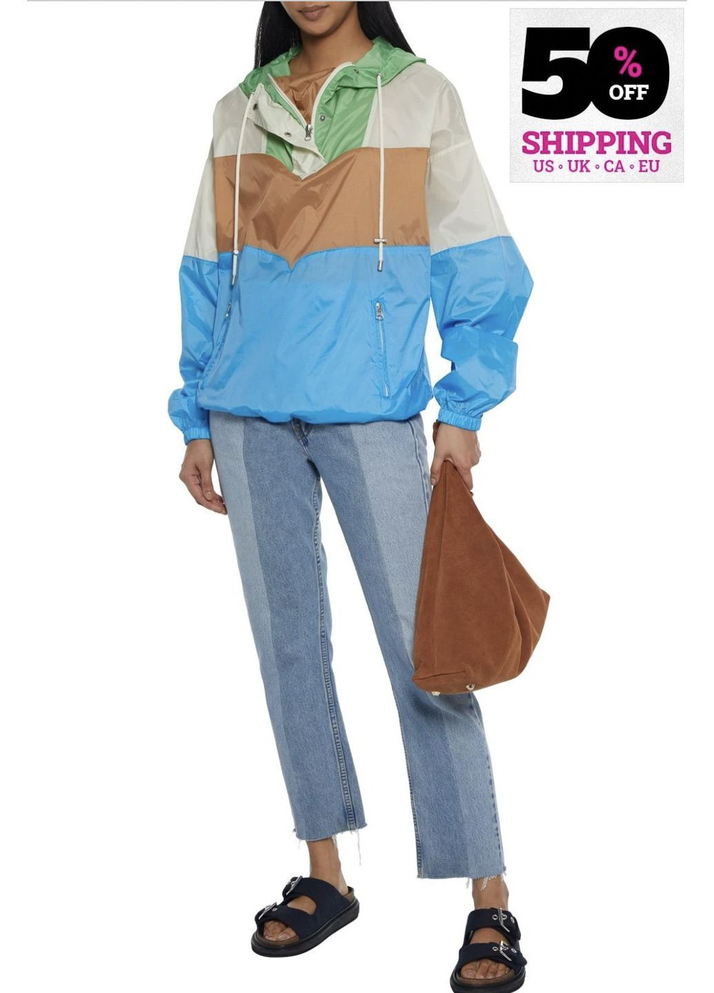 Дизайнерская ветровка анорак ETOILE анорак вітровка Windbreaker Isabel Marant (341525751}