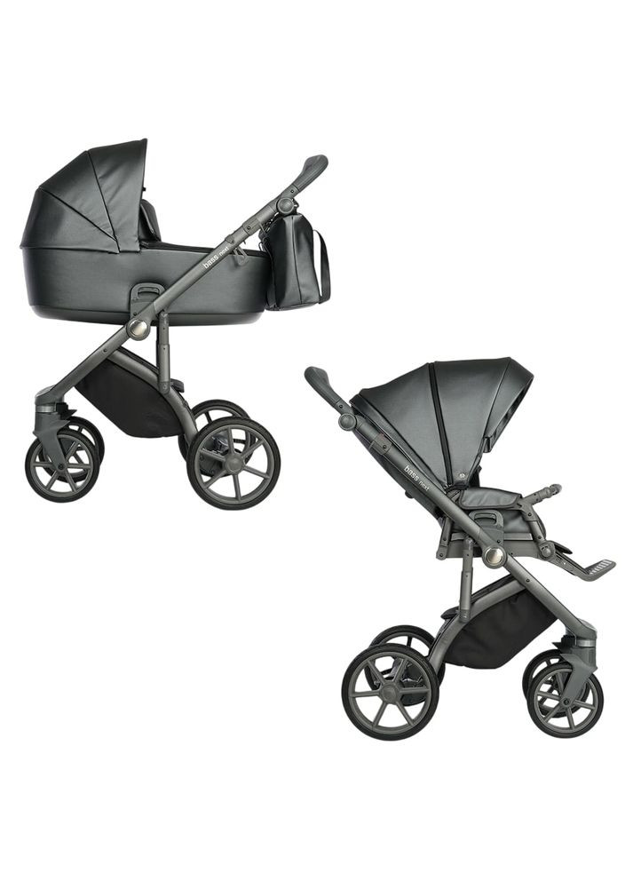 Універсальна коляска 2в1 Bass Next Perl Dark Grey, екошкіра () Roan R-BN-PD (337308668)