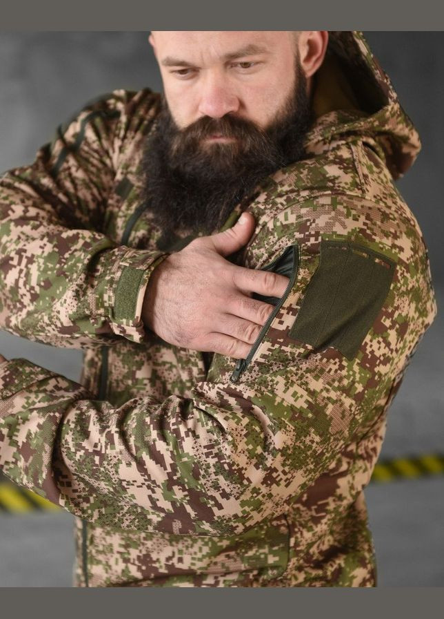 Тактична демісезонна куртка SoftShell хижак No Brand (317243836)