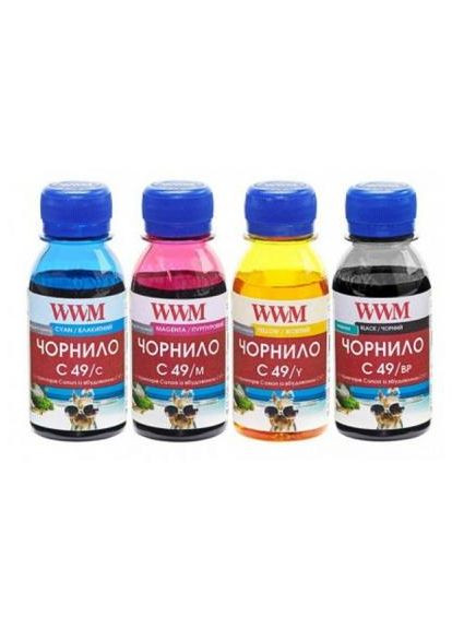 Чорнило CANON GI-490 100г*4 (BP/C/M/Y) (C49SET4-2) WWM (348057608)