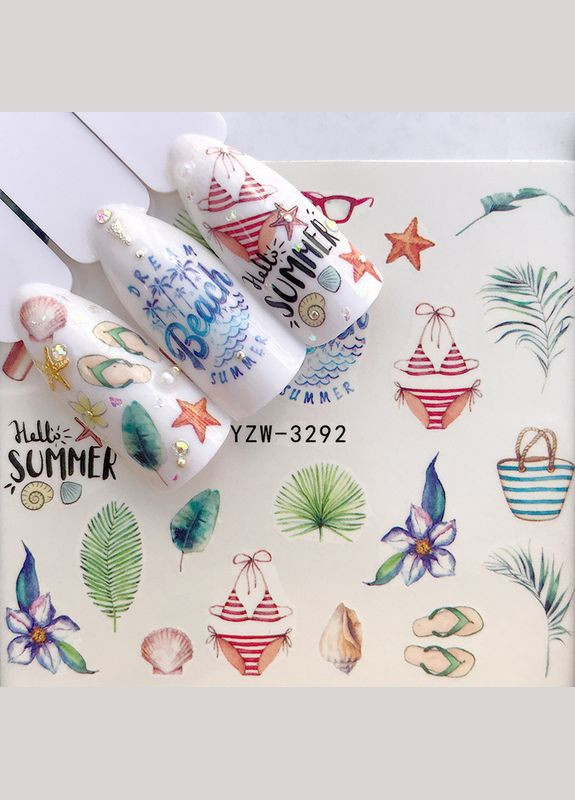 Слайдер-дизайн водні наклейки для нігтів, YZW-3292 No Brand (296665593)