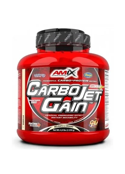 Углепротеиновый гейнер CarboJet Gain, ваниль, 2250 г Amix (361401642)