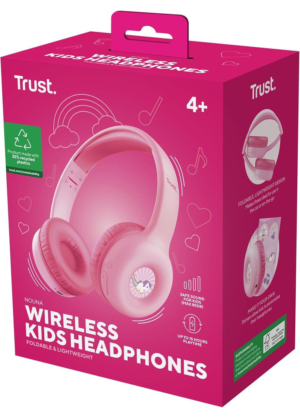 Навушники On-ear Nouna Kids, Wireless, Mic, Trust (342397659)