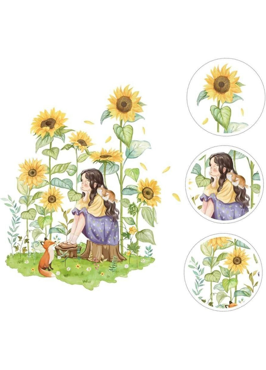 Вінілові наклейки на стіну Соняшники (лист 60 х 90 см) Б139-29 SX-AB No Brand (356767860)