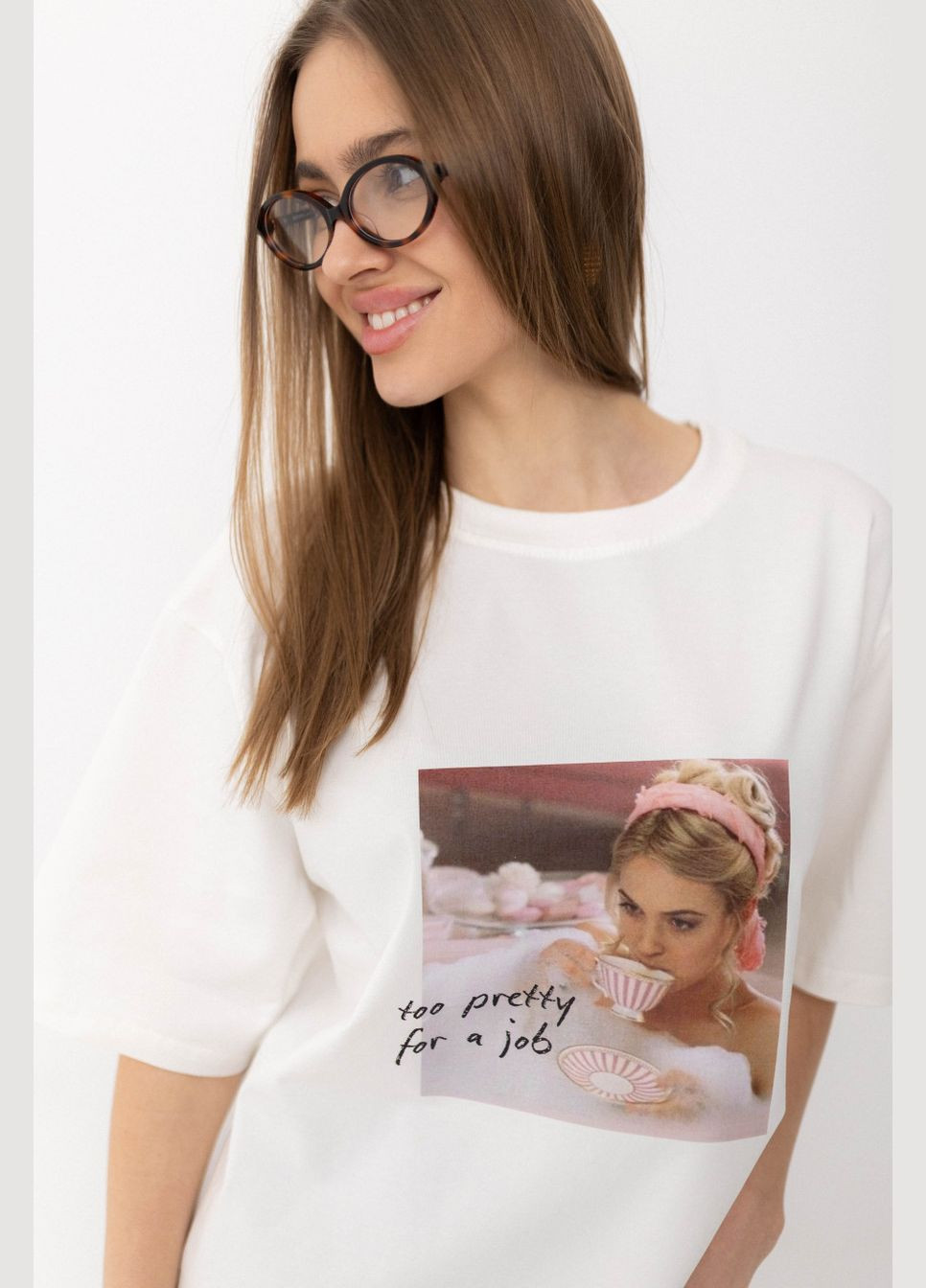 Футболка оверсайз Too pretty Twice - (324270874)