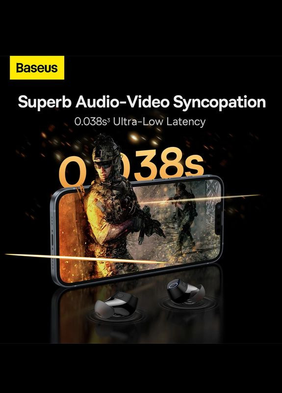 Наушники Bowie WM03 Беспроводные Bluetooth 5.3 38 часов работы Белые Baseus (297869116)