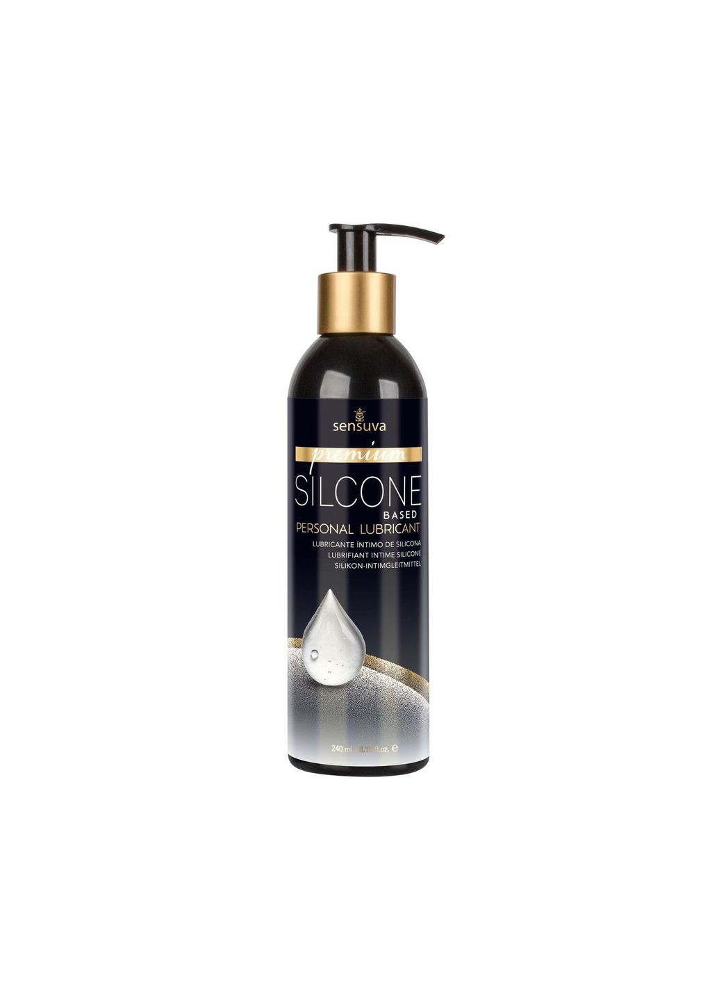 Силіконова змазка Premium Silicone (240 мл), без гліцерину, парабенів і ментолу Sensuva (335393062)
