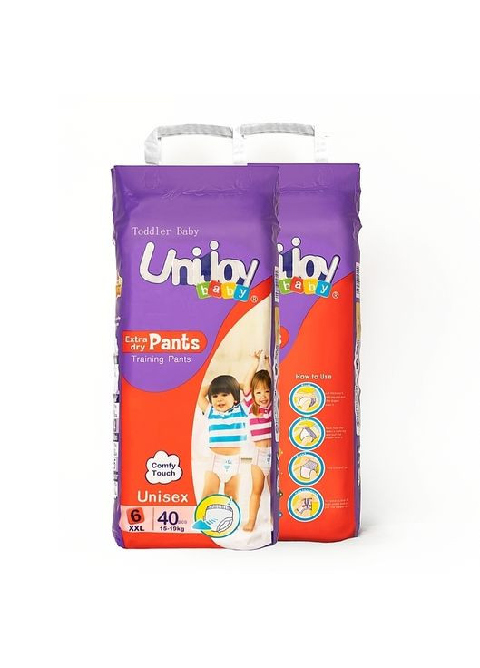 Ультратонкі трусики-підгузки Soft Pants 40 шт XXL 15-19 кг 40шт (1357746-31106303) Unijoy (365800380)