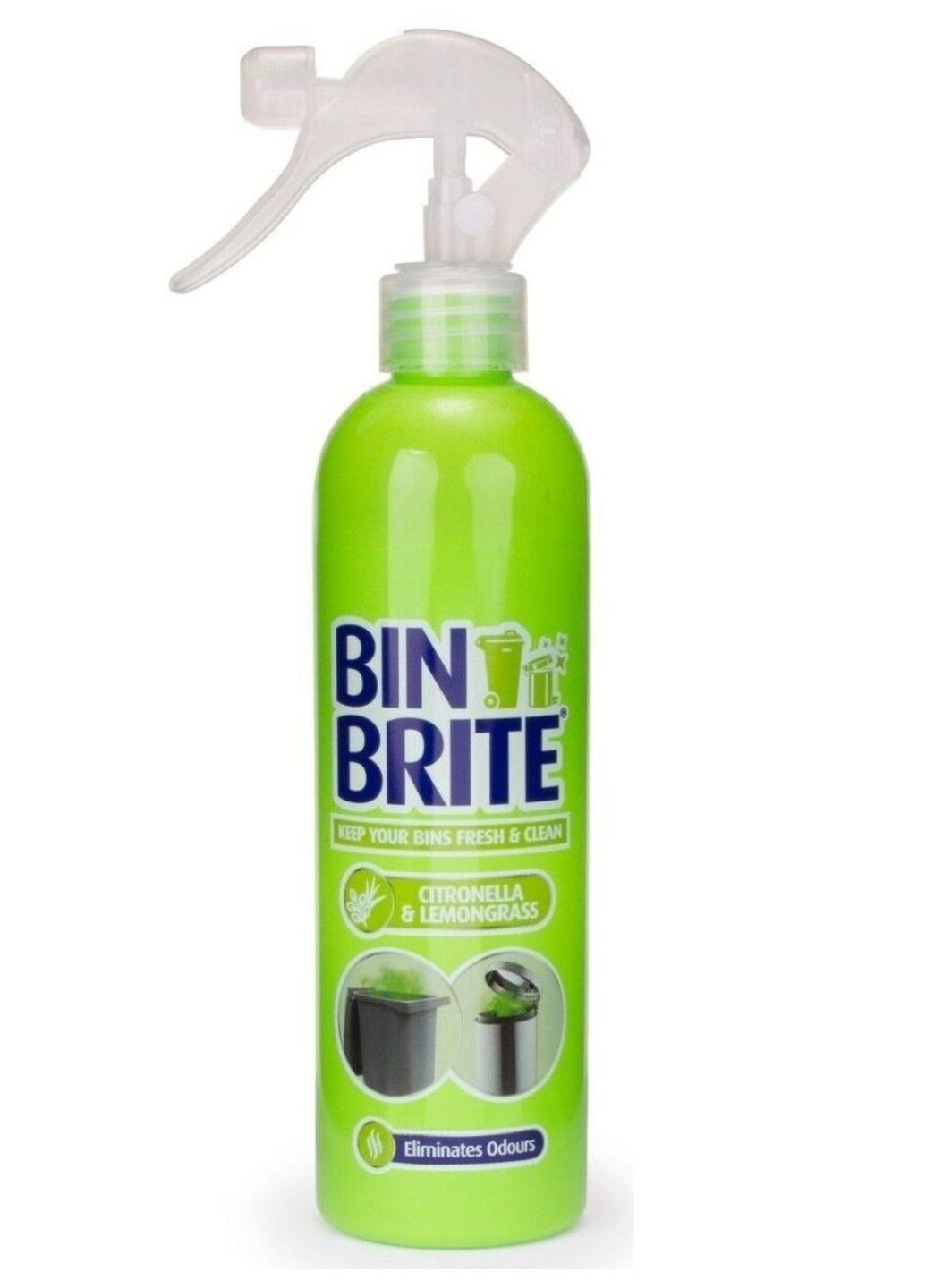 Спрей нейтралізатор запаху для смітників Odour Neutraliser Citronella & Lemongras 400 мл Bin Brite (364894696)