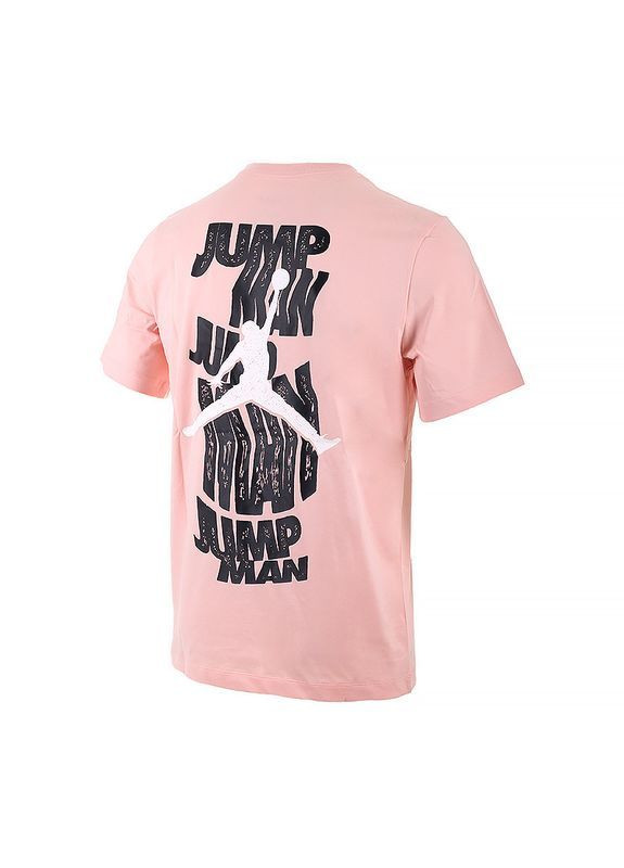 Розовая футболка mbrand ss jm stack crew Jordan