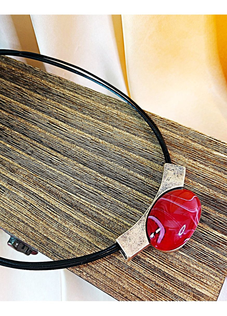 Колье с большим кулоном в винтажном стиле No Brand (361971499)