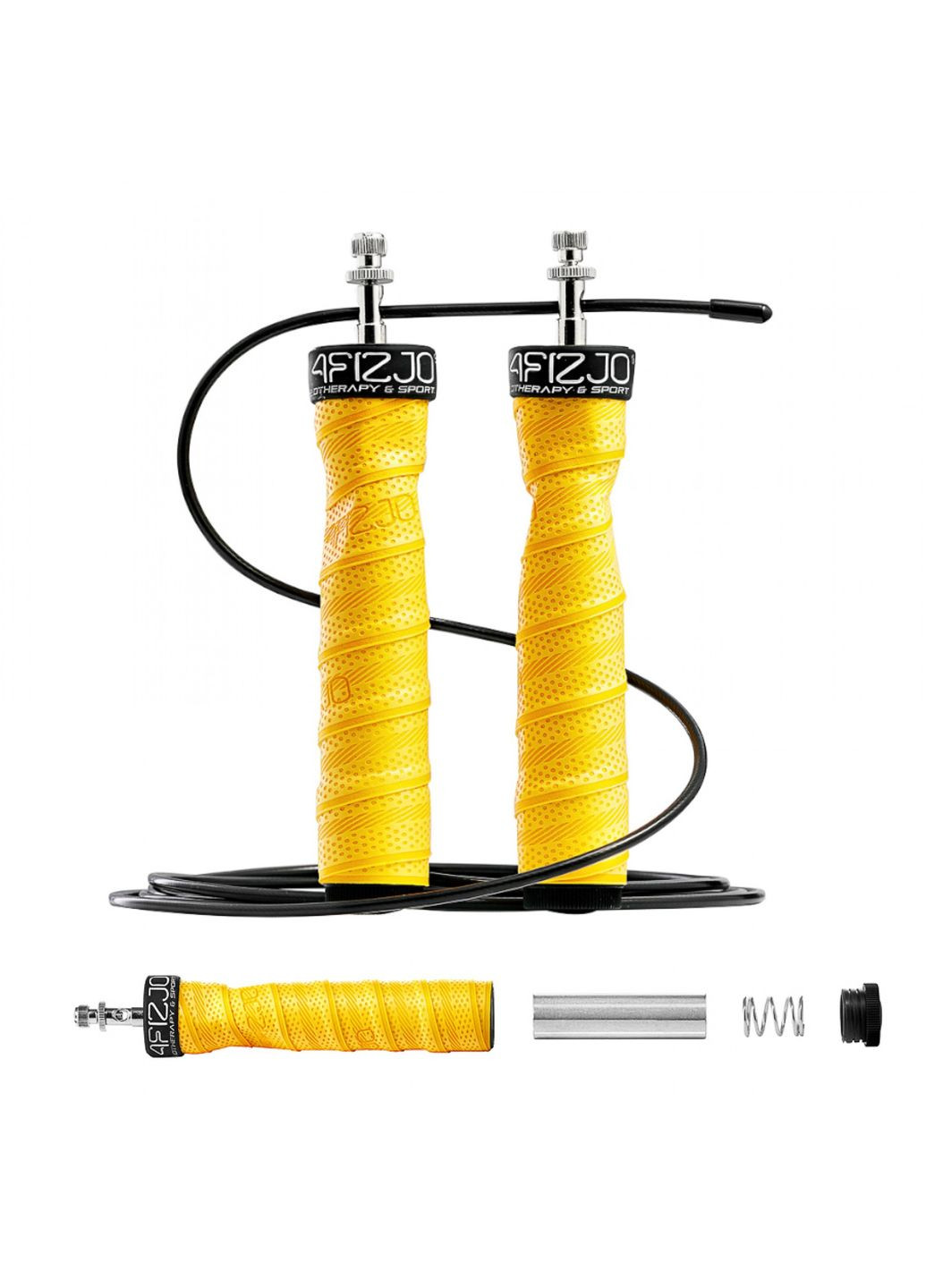 Скакалка швидкісна для кросфіту Speed Rope PRO+ Yellow (P-5907739311030) 4FIZJO (304252679)