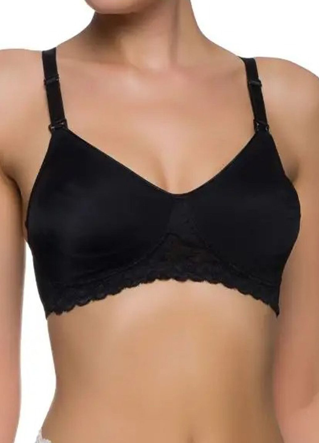 Чёрный бюстгальтер Naturana