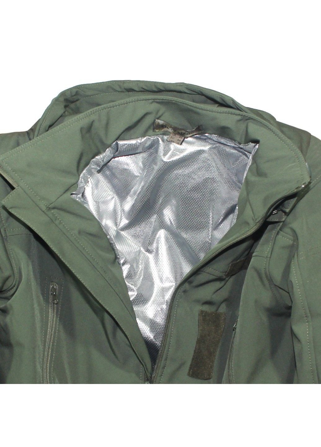 Оливкова зимня куртка зимова softshell max-heat olive Vik-Tailor