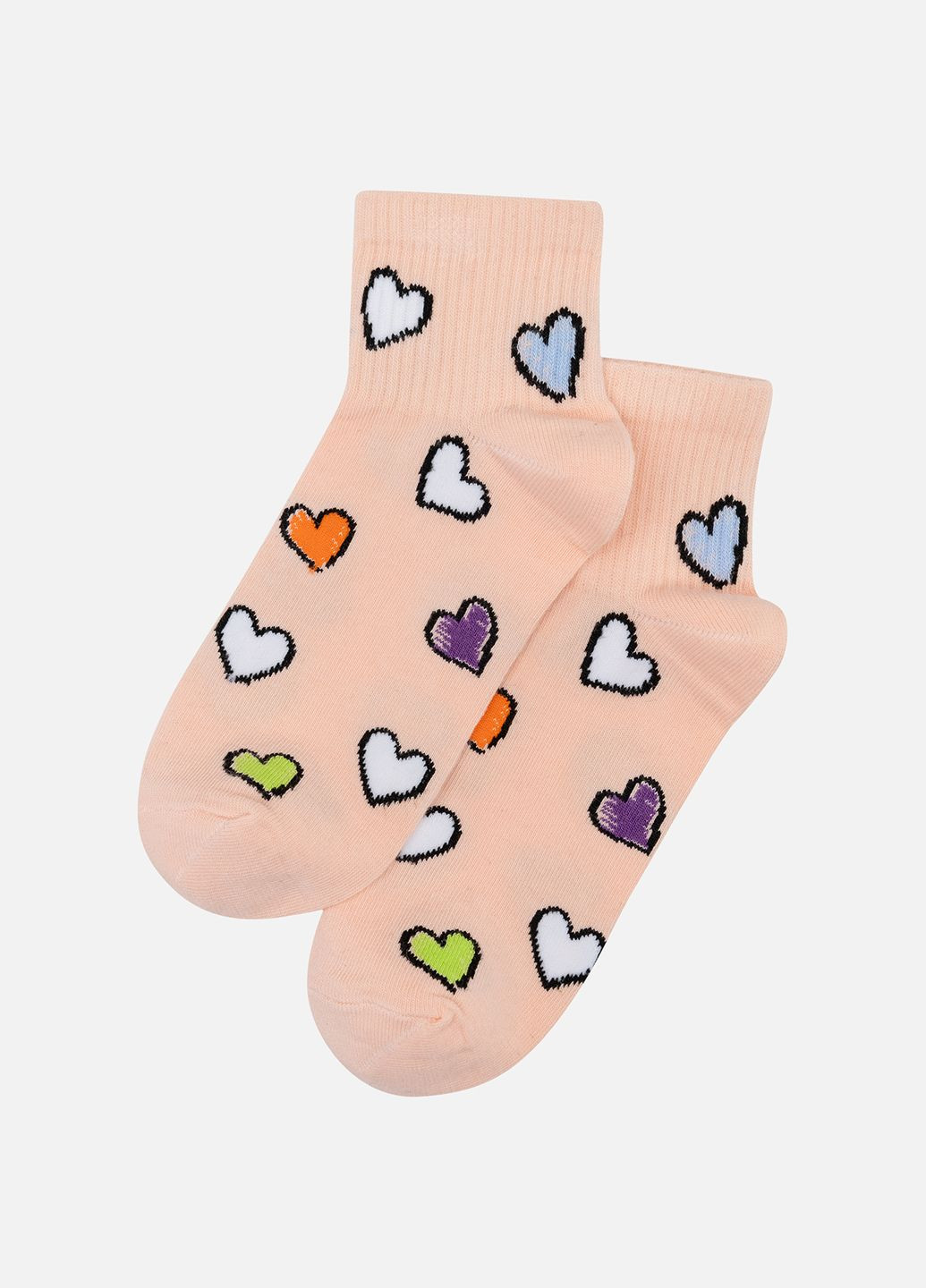Жіночі шкарпетки колір персиковий ЦБ-00244940 Yuki (285696148)