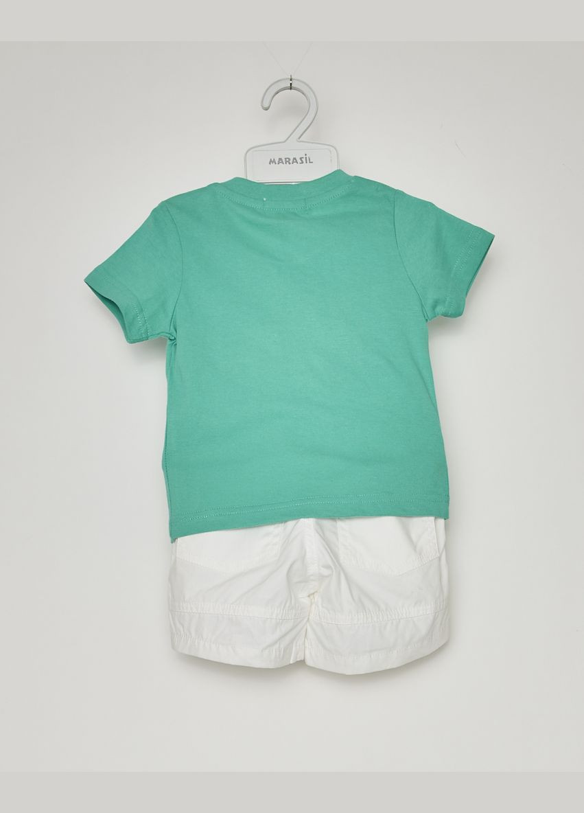 Зеленый летний комплект(футболка+шорты) 212o9o14 зеленый Mandarino