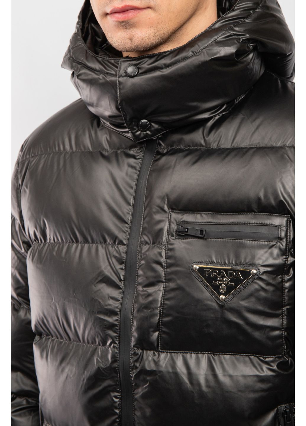 Чорний зимній Пуховик Prada