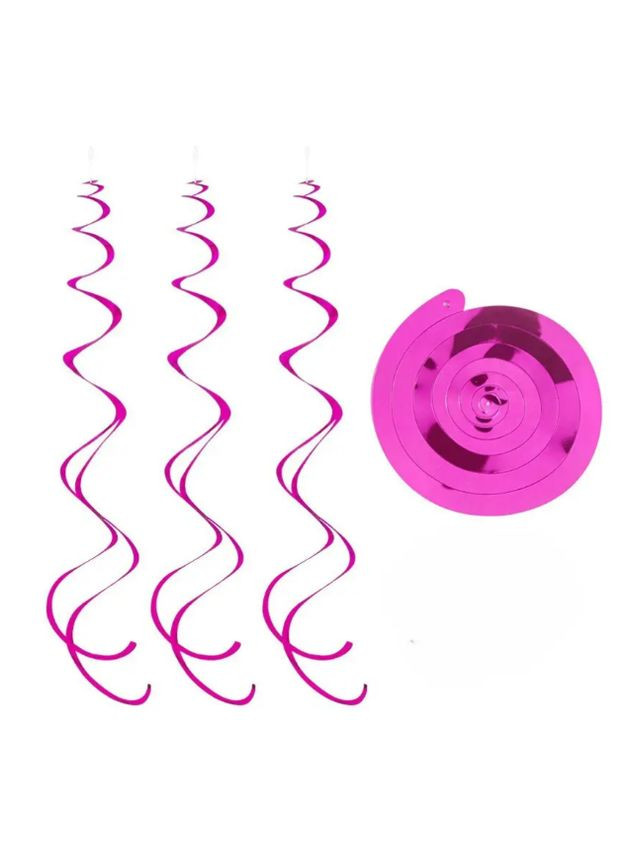 гірлянда на стелю 6 стрічок 70 см малиновий Jannet Дощик (316680223)