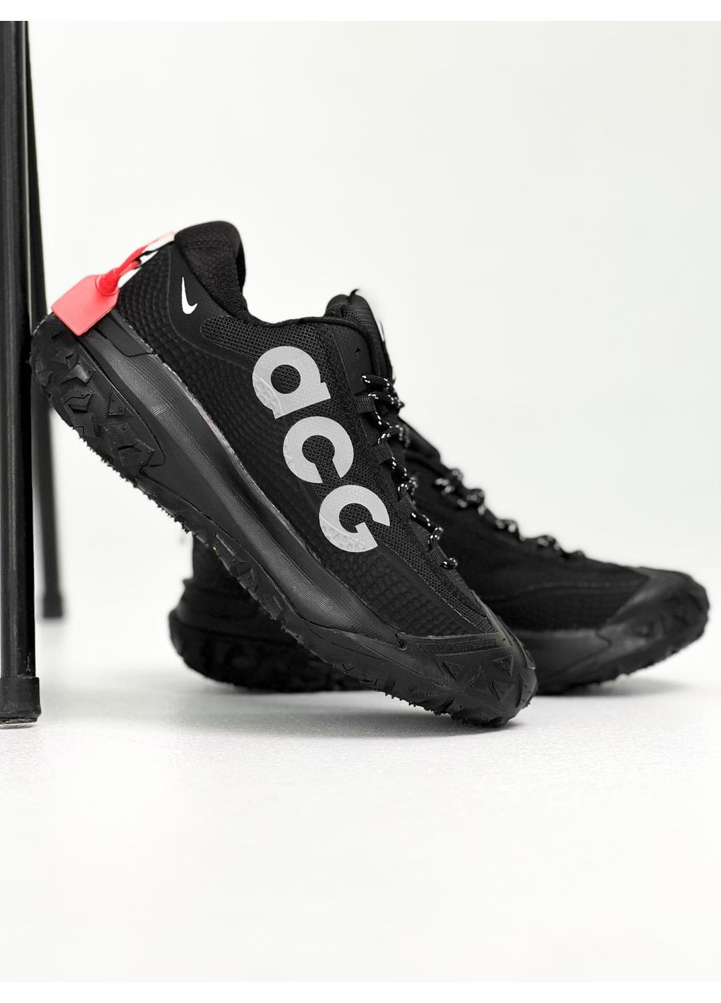 Чорні Осінні кросівки чоловічі nike acg mountain fly 2 gore-tex black white найк асж маунс флай No Brand