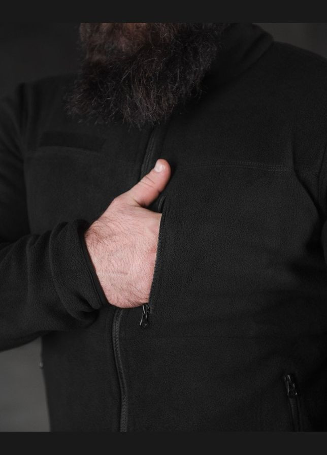 Мужской демисезонный костюм Полиция штаны + кофта черный No Brand