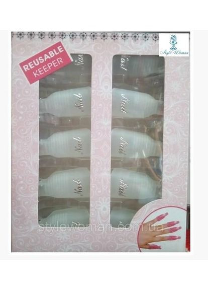 Затискачі кліпси для зняття гель-лаку пластикові Reusable Keeper No Brand (302729062)