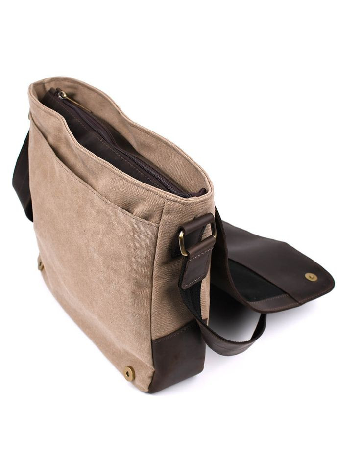 Сумка через плече розміру А4 із парусини та шкіри RCS-6601-3md TARWA (301149046)