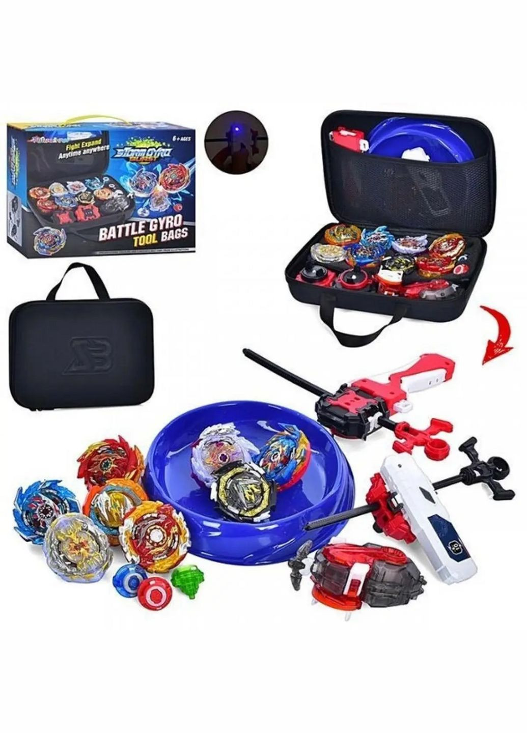 Ігровий набір Бейблейд - 8 дзиги Beyblade 1688 Metr+ (338181779)