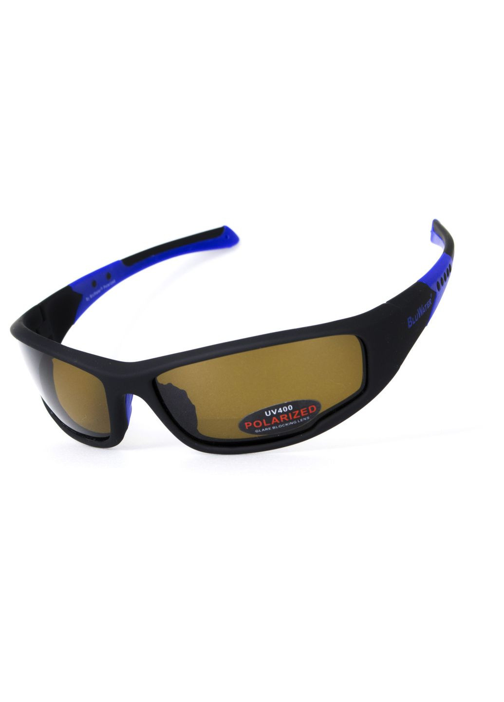 Очки поляризационные Daytona-3 Polarized (brown) коричневые в черно-синей оправе BluWater (370271334)