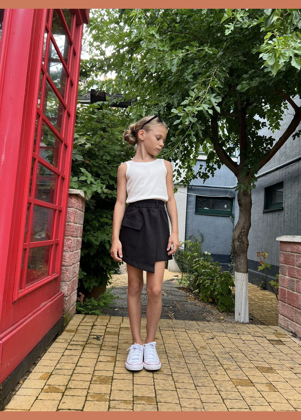 Юбка-шорты для девочки на рост 128-158 No Brand (346058482)