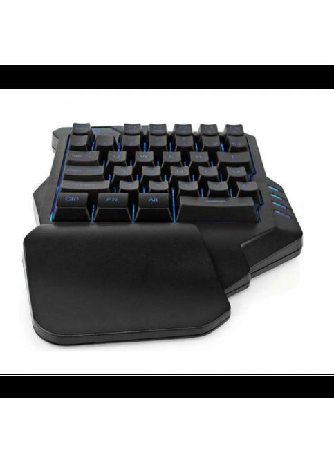 Комплект ігровий 2в1 одноручна клавіатура + миша з підсвіткою 7768 UKC (323486004)