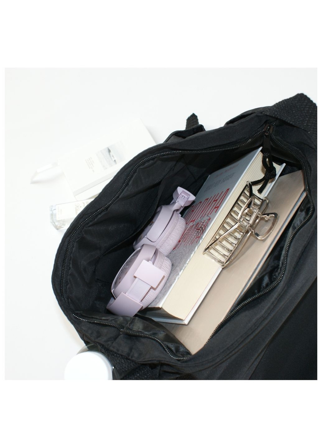 Чорний сумка месенджер великий через плече на навчання в корейському стилі унісекс панк аніме гранж к-поп кіберпанк No Brand (349817734)