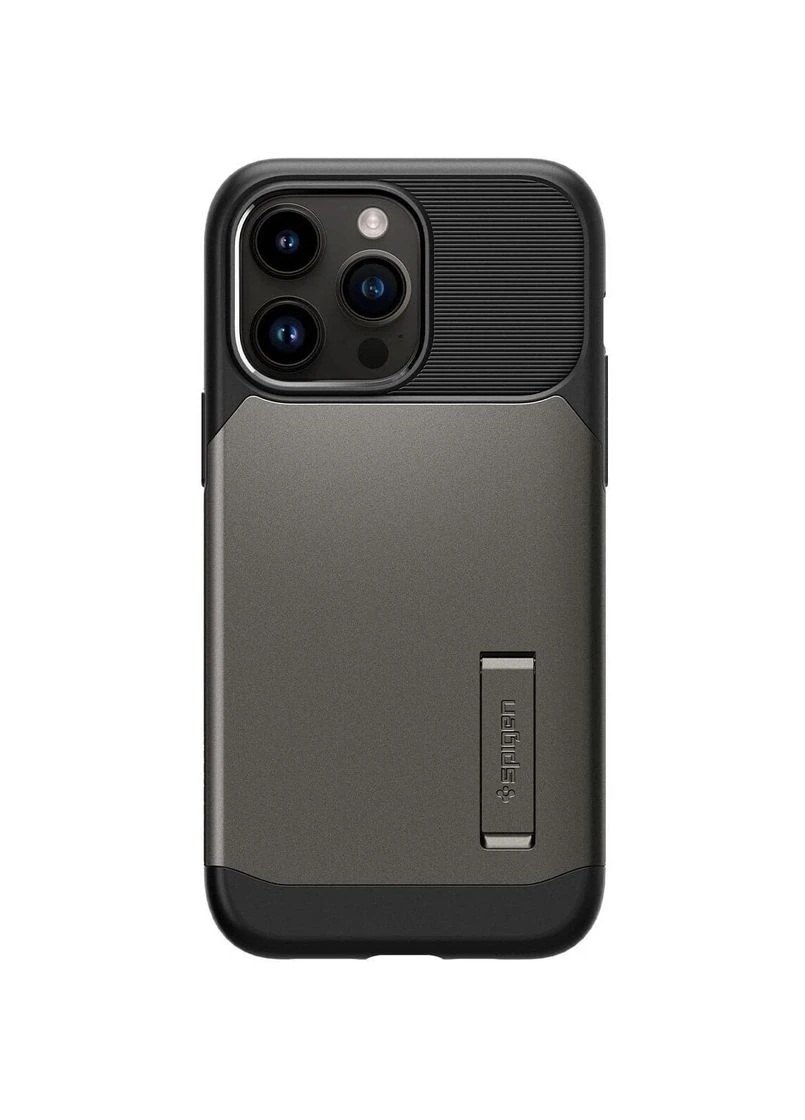 Чехол-накладка Slim Armor with MagFit для Apple iPhone 14 Pro Max Gunmetal (ACS04646) Spigen (370617487)
