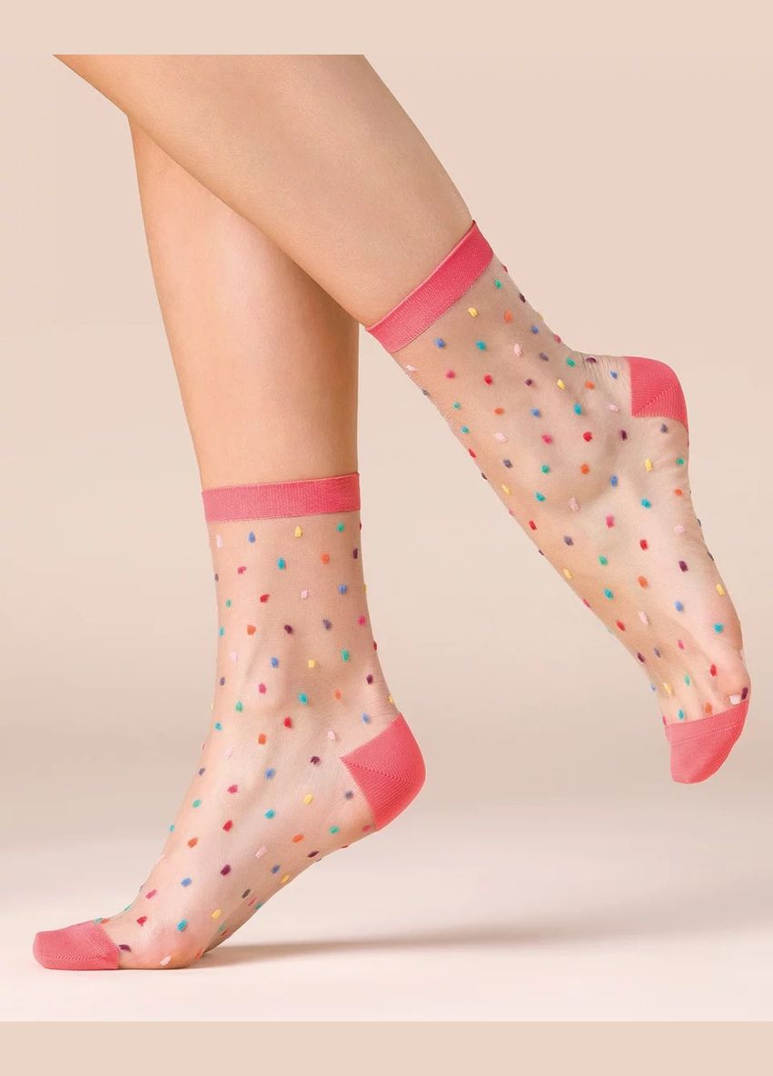 Прозорі жіночі шкарпетки з візерунком Gabriella горошок (328199482)