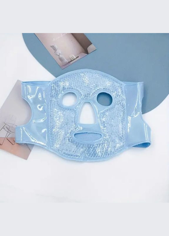 Ледяная гелевая маска против морщин снимает усталость укрепляет кожу горячая холодная терапия голубая No Brand (300583397)