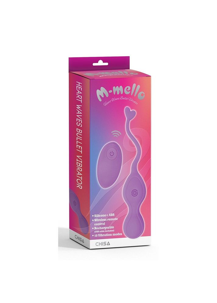 Виброяйцо с дистанционным пультом управления M-mello, фиолетовое Chisa (303902911)