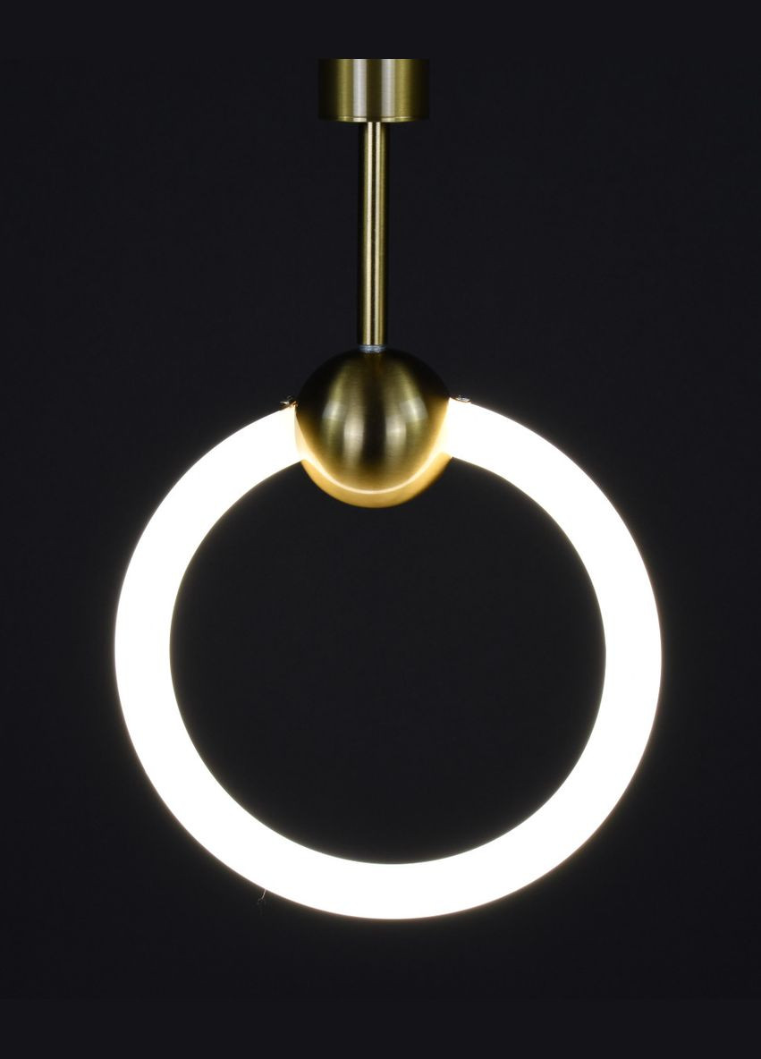 Люстра светодиодная подвесная LED светильник для квартиры на потолок лэд 27858 Латунь 65-150х6х20 см. Sunnysky (364501204)