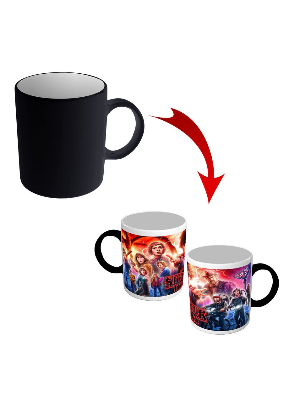 Чашка хамелеон "Удивительные чудеса" (Stranger Things) подарок для фанатов сериала No Brand (370439656)