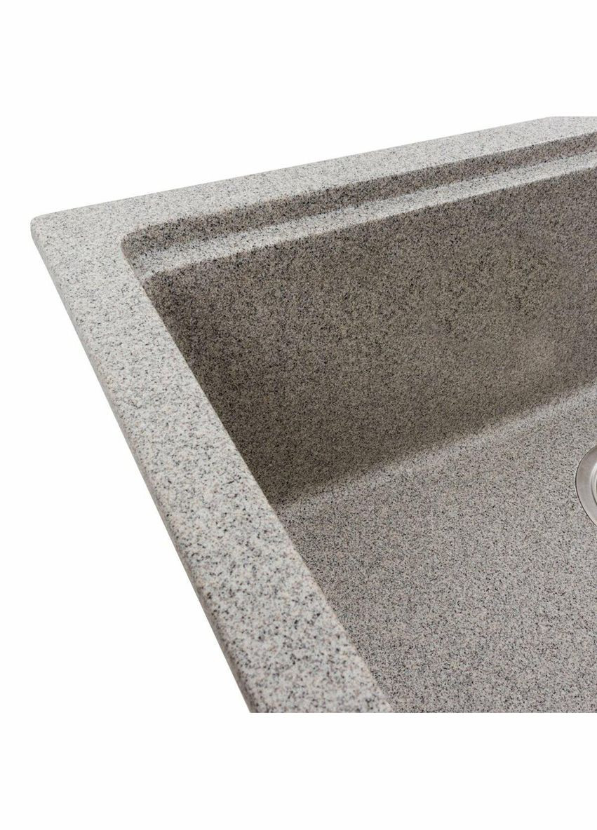 Гранітна мийка для кухні NIKA 7545 матова Сіра Valeso (342071883)